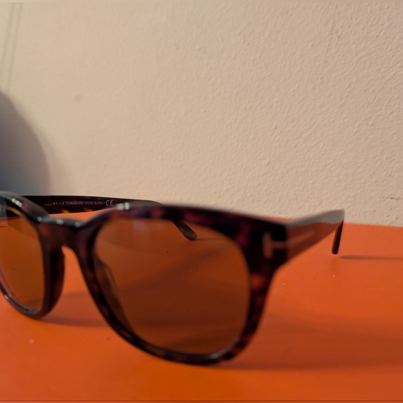 Mens/Womens/Unisex Tom Ford Eugenio Havana Brown Tortoise Sunglasses Box & Case - Picture 7 of 14